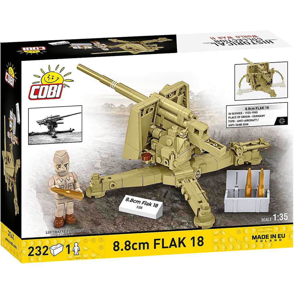 COBI: WW II 8.8cm Flak 18 stavebnica (3141) kép 5