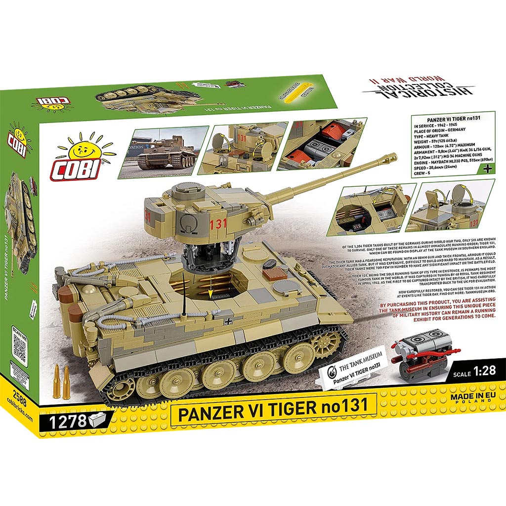 COBI: Tank VI Tiger no131 stavebnica (2588) kép 11