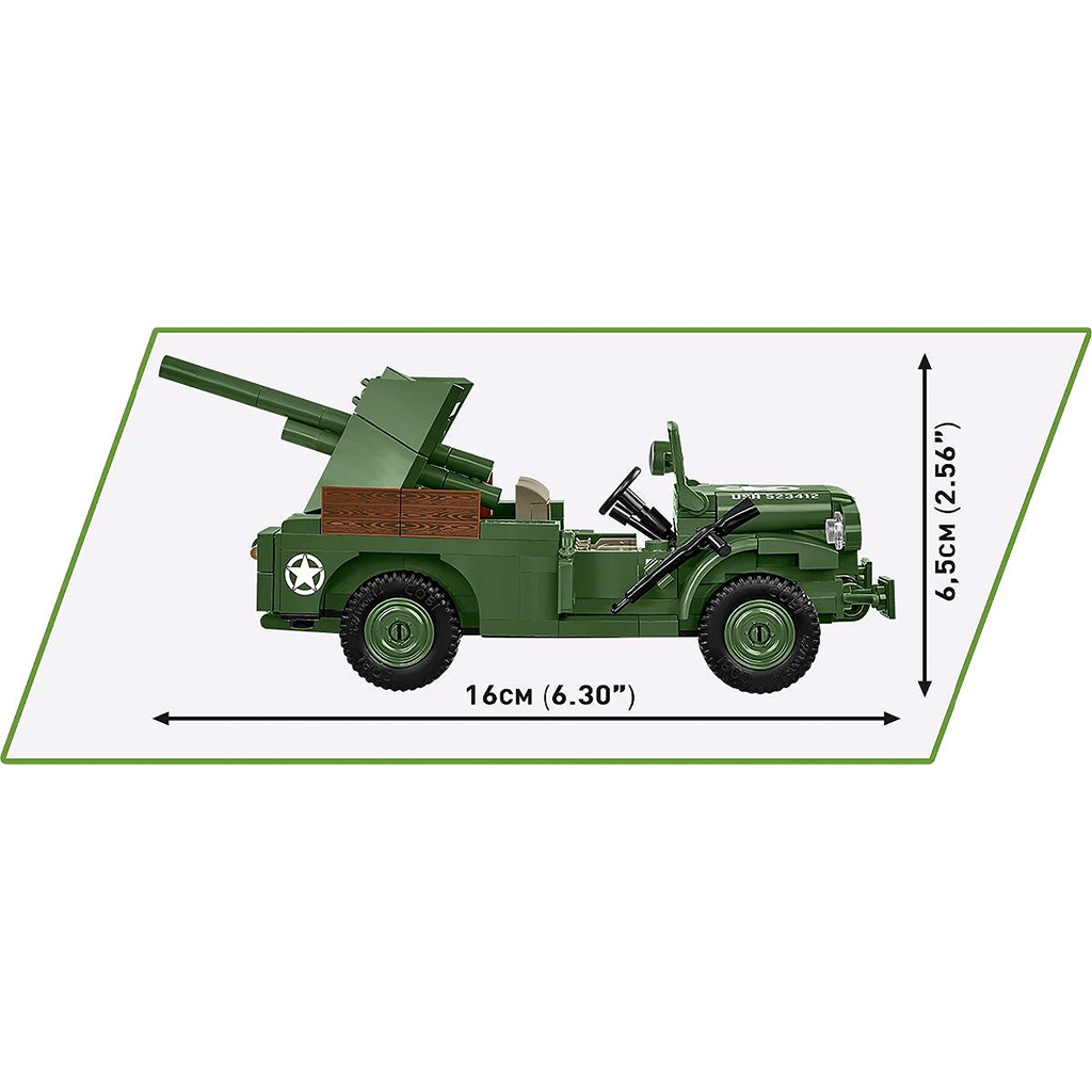 COBI: WW II 37mm GMC M6 Fargo stavebnica (3116) kép 4