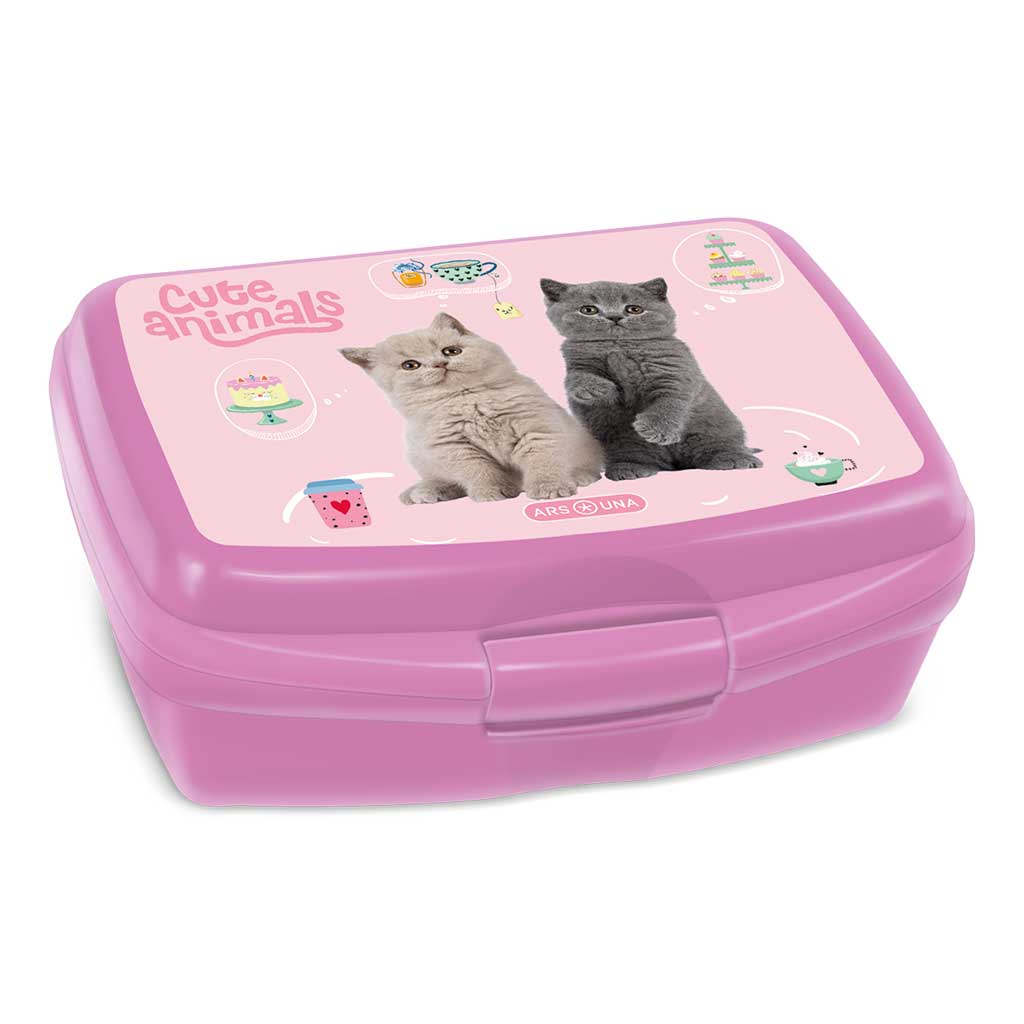 Ars Una: Roztomilá zvieracia čajová párty mačací desiatový box 16,5x6x13,5cm kép 1