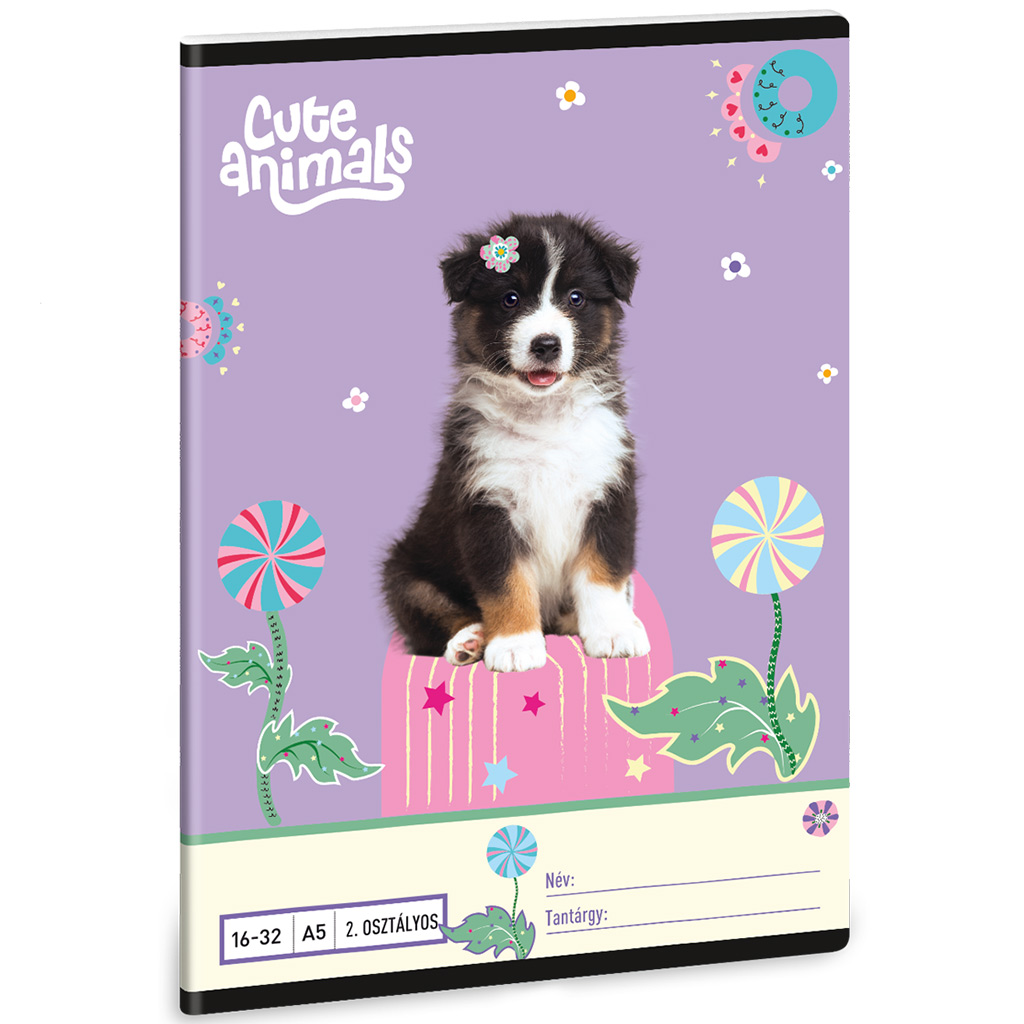 Ars Una: Cute Animals-Aussie 2. ročník linkovaný zošit A/5 16-32 kép 1