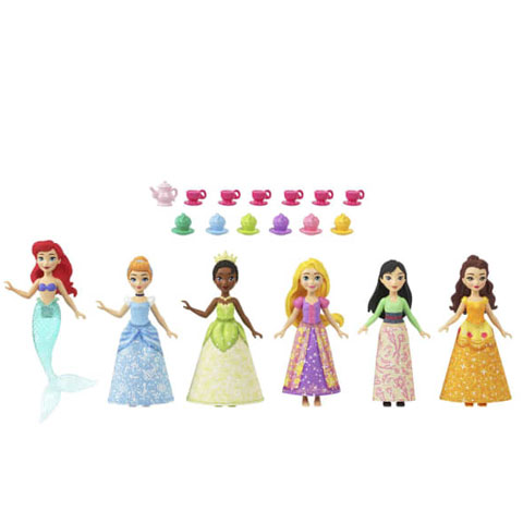 Disney Princess: Mini bábika princezničky 6 dielny set - Mattel kép 2