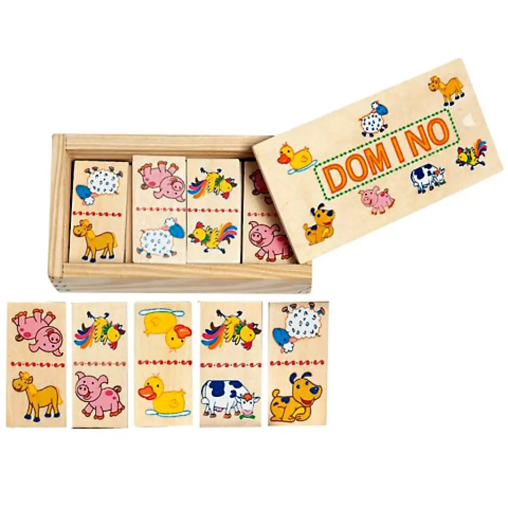 Domino drevené Zvieratká kép 1