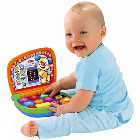 Dvojjazyčný svietiaci notebook - Fisher-Price kép 1