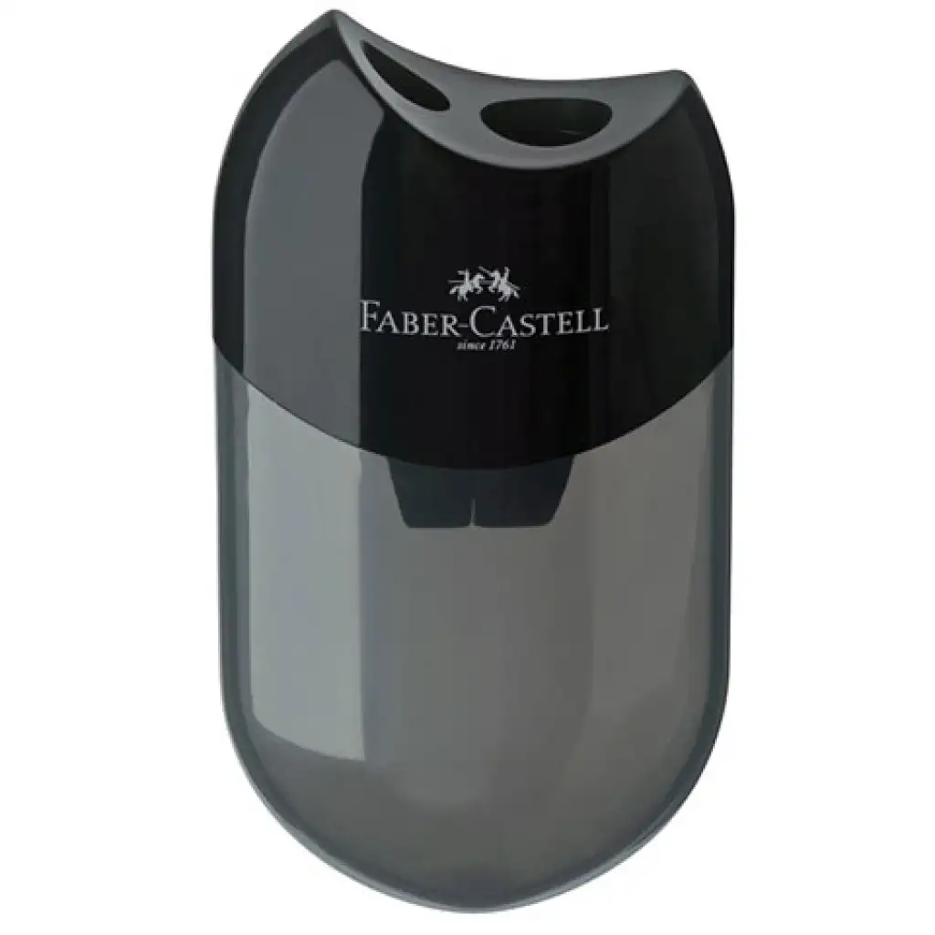 Faber-Castell: Dvojkomorové čierne umelé strúhadlo kép 1