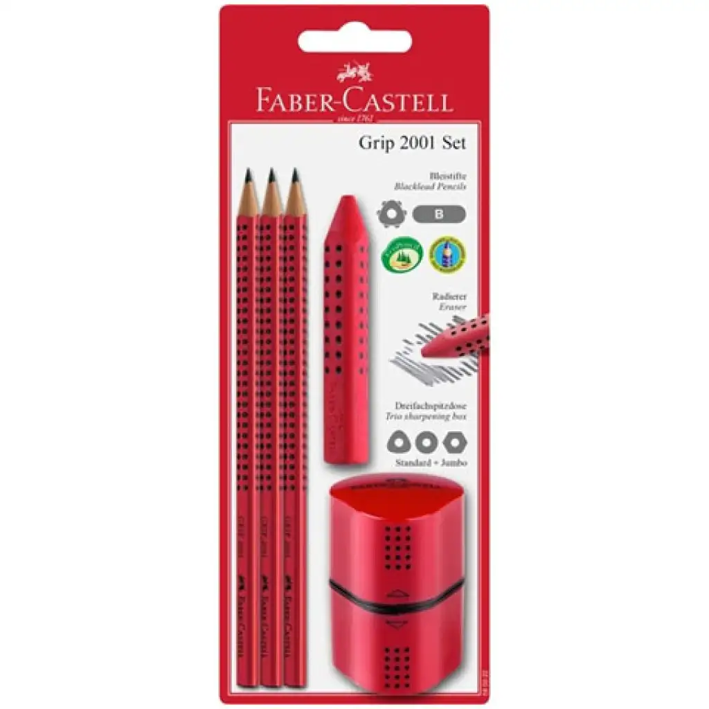 Faber-Castell: Grip set písacích potrieb-červená kép 1