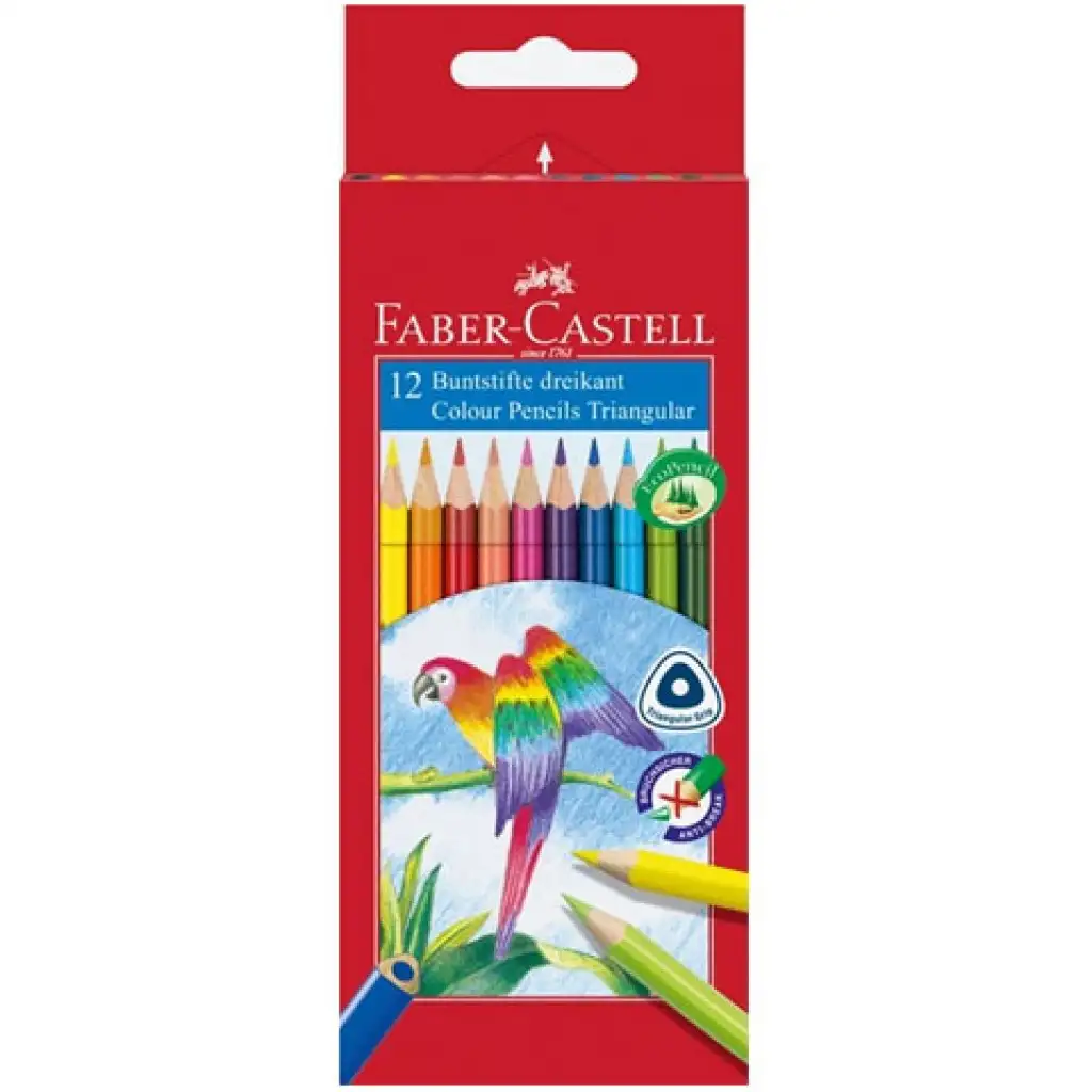 Farebné ceruzky trojuhilníkové 12 kusový set - Faber- Castell kép 1