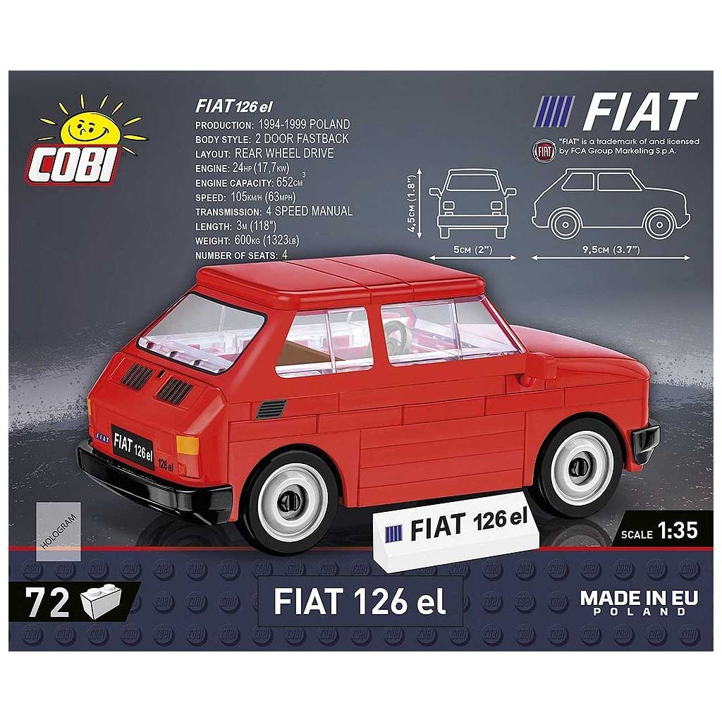 COBI: Fiat 126p el auto stavebnica (24531) kép 2