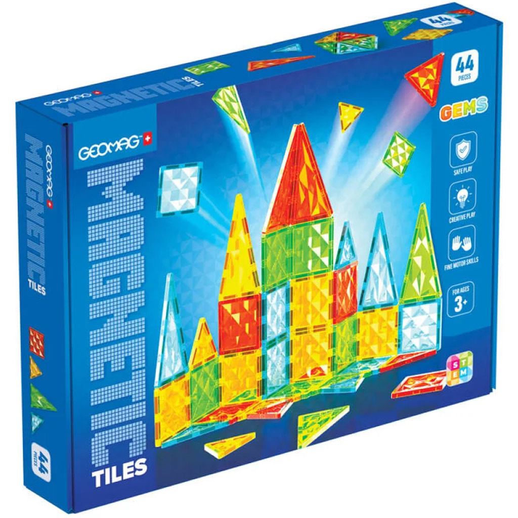 Geomag Magnetic Tiles Gems magnetická stavebnica 44-dielna kép 1