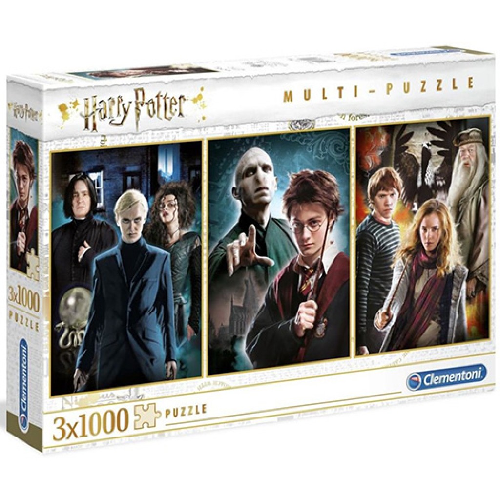 Harry Potter 3x1000 delny puzzle set - Clementoni kép 1