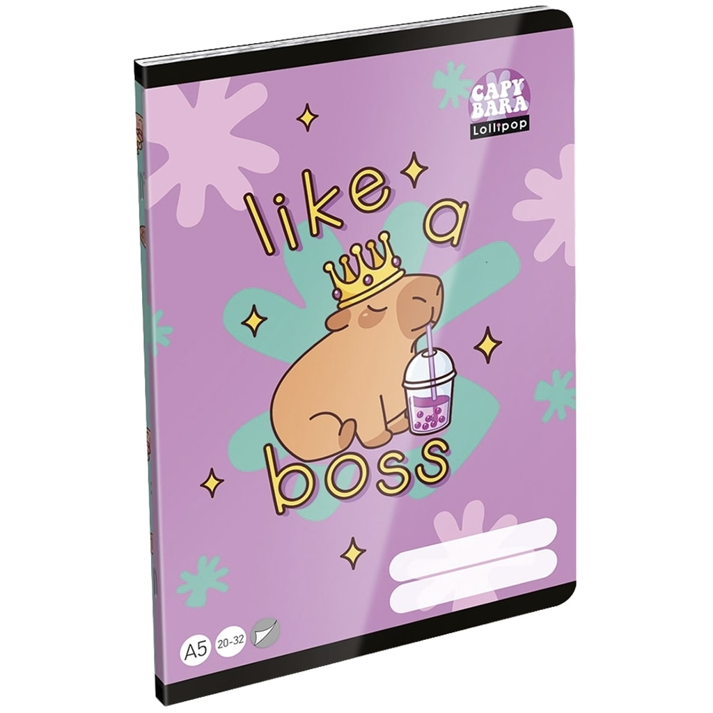 ICO: Lizzysuli Lollipop Capybara hladký zošit A/5 20-32 kép 1