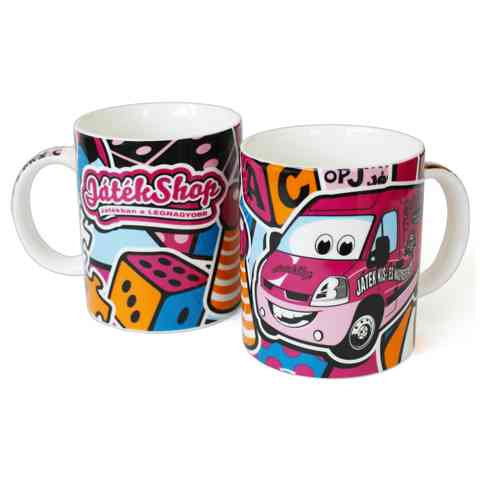 Hrnček porcelánový JátékShop v darčekovej krabičke - Limitovaná séria kép 2