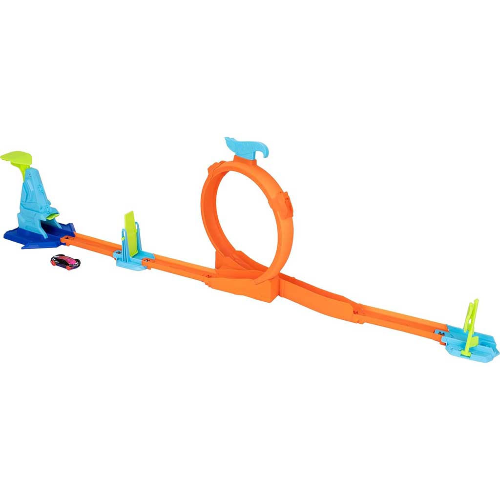 Hot Wheels: Kaskadérske štartovacie súpravy - Loop Flag Finish herná súprava - Mattel kép 2