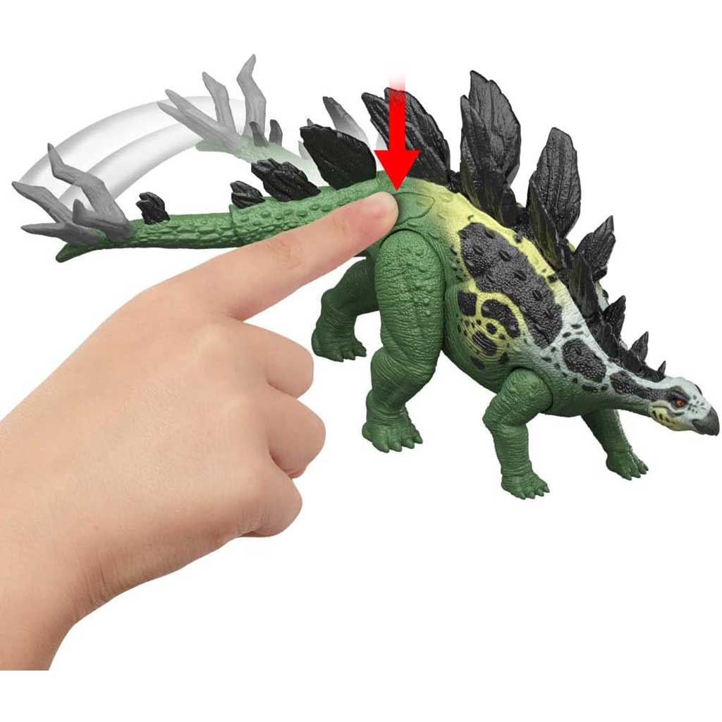 Jurassic World: Obrovský útočný Stegosaurus dino so zvukom - Mattel kép 3