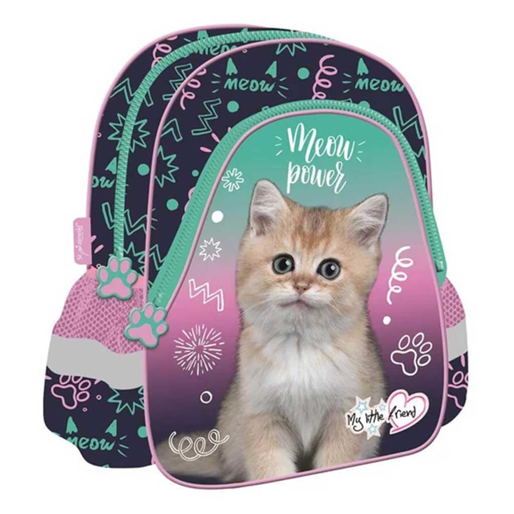 MLF Kitty Party mačací školský batoh 25x30x10cm kép 1