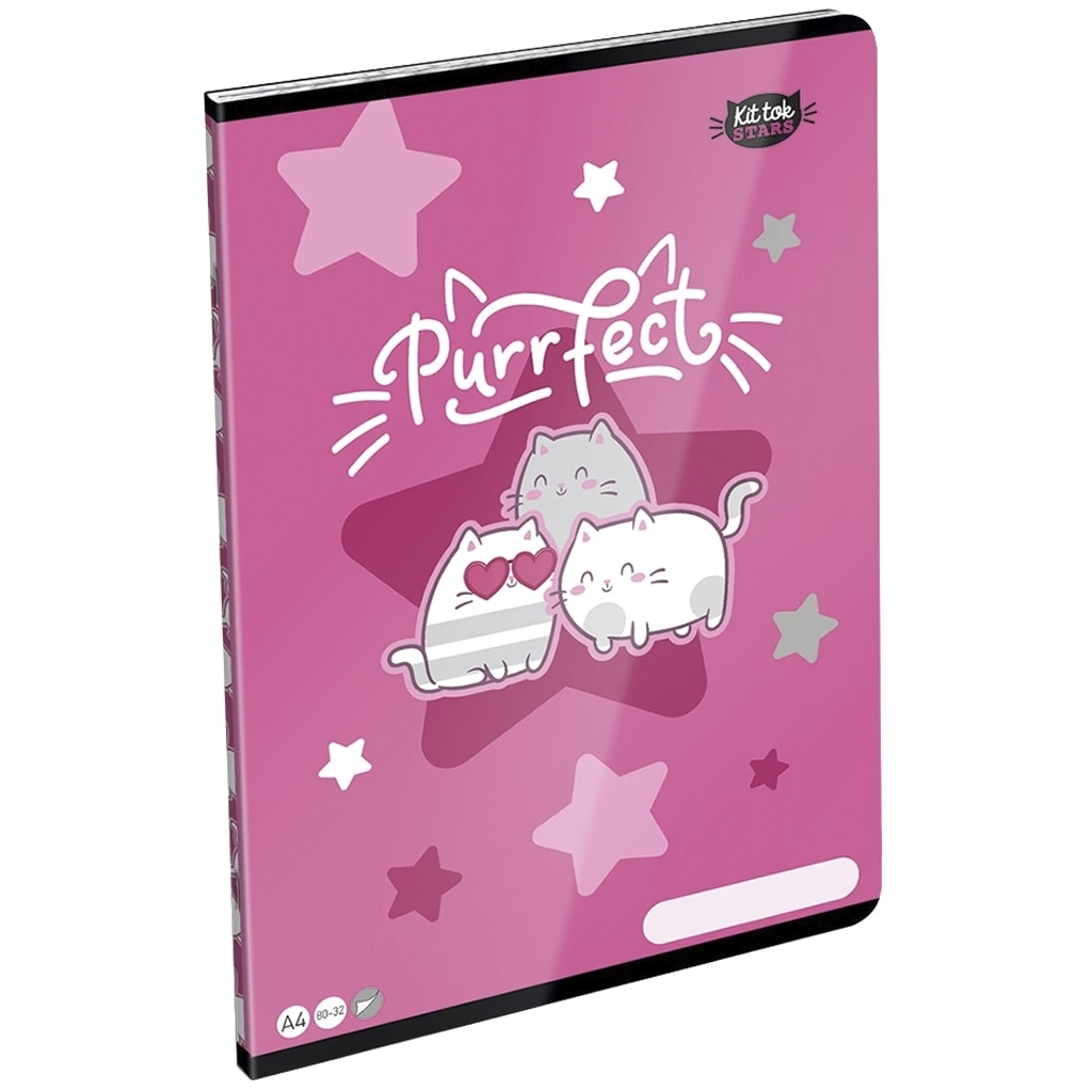 ICO: LizzySuli Kittok Stars Purrfect kockovaný zošit A/4 87-32 kép 1