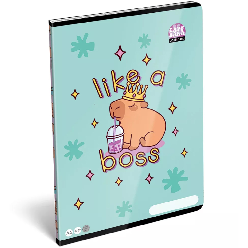 ICO: LizzySuli Lollipop Capybara vzorovaný štvorcový zošit A/4 27-32 kép 1