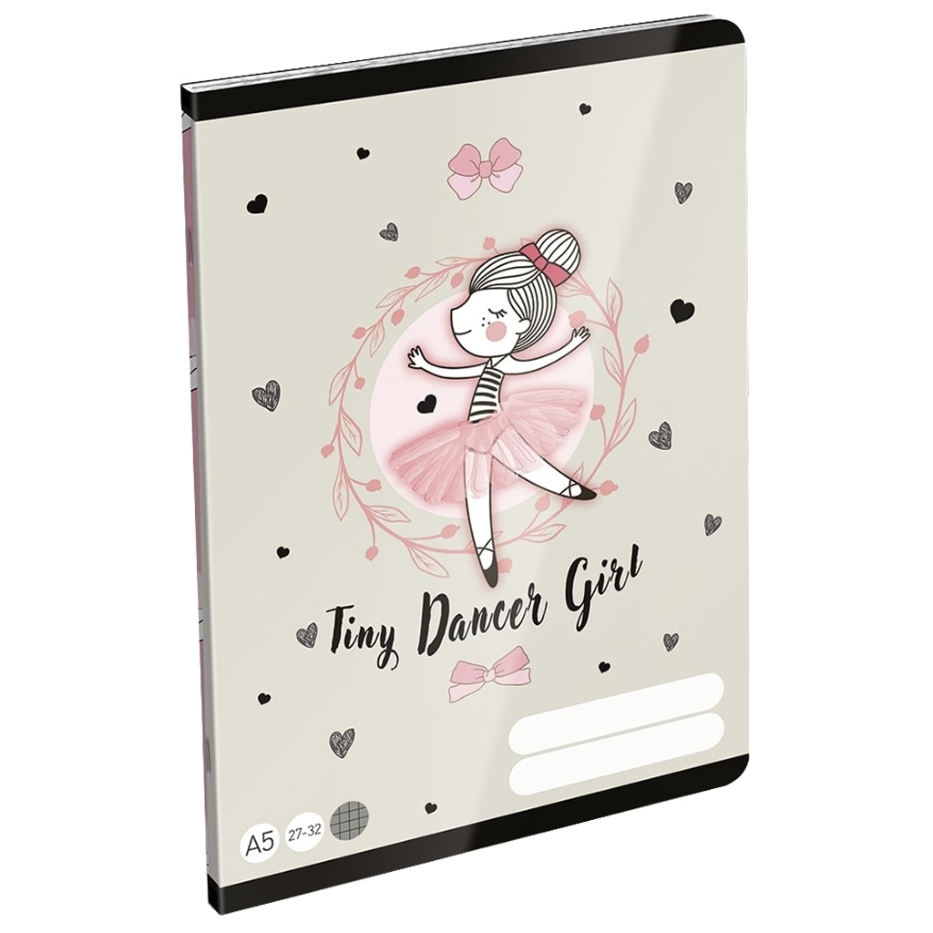 ICO: LizzySuli Lovely Ballerina Tiny Dancer kockovaný zošit A/5 27-32 kép 1