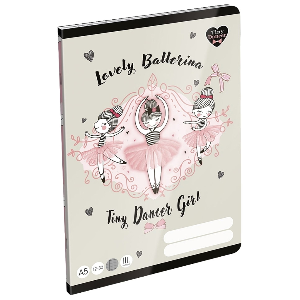 ICO: LizzySuli Lovely Ballerina Tiny Dancer 3. ročník linkovaný zošit A/5 12-32 kép 1