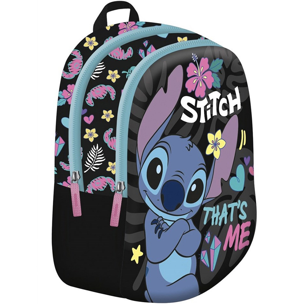Disney Stitch That's Me čierny predškolský batoh 29x22x9 cm kép 1