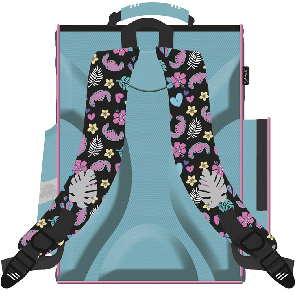 Disney Stitch vzorovaná anatomická školská taška, batoh 36x28x15 cm kép 2