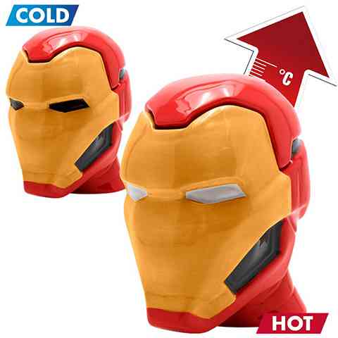 Marvel - Ironman Hrnček teplom meniaci farbu 3D 450ml kép 1