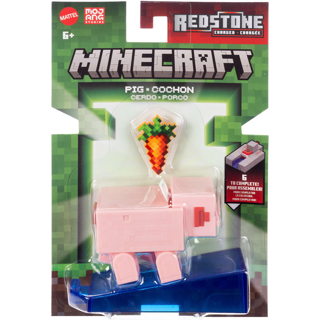 Minecraft: Prasa figura s doplnkami - Mattel kép 1