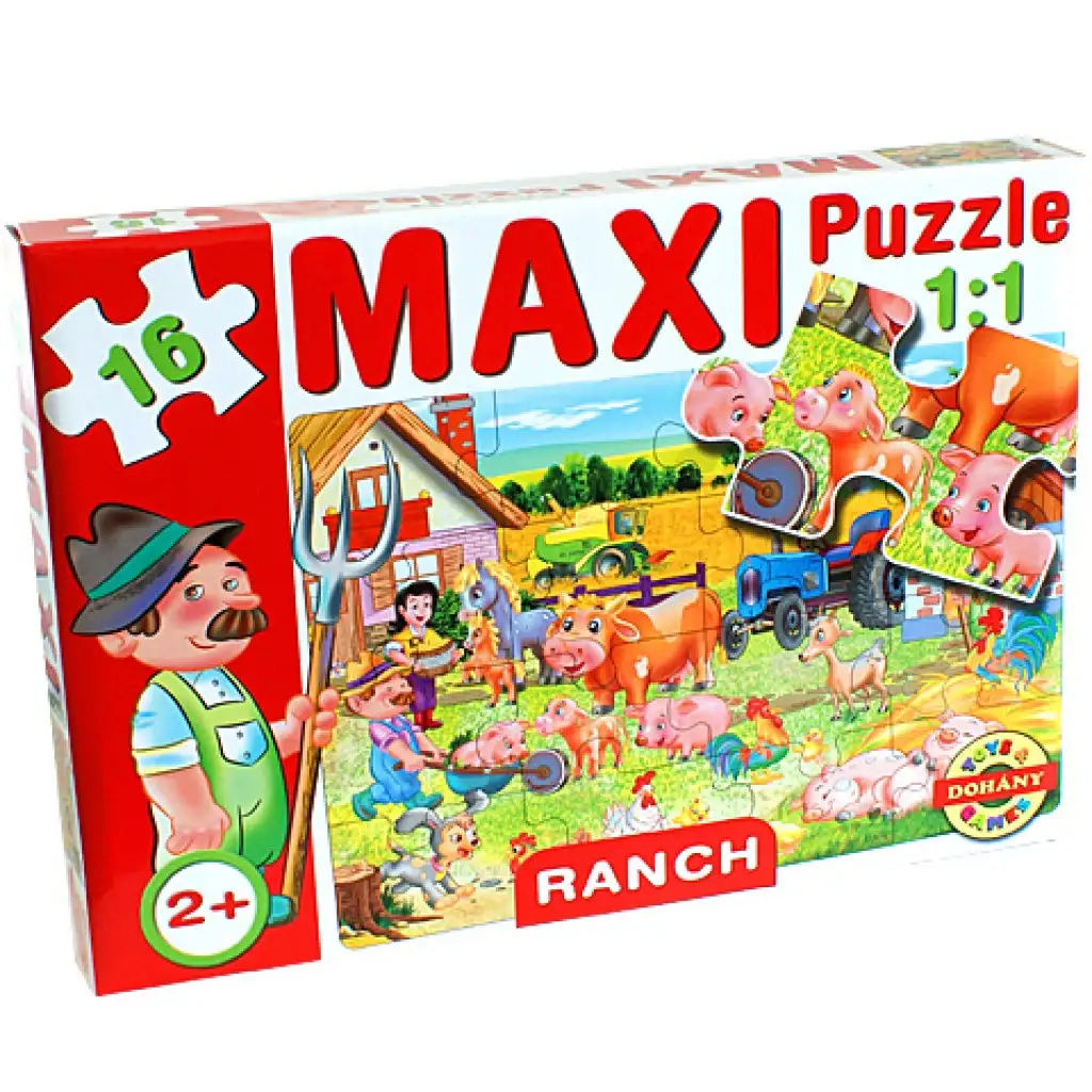 Maxi puzzle Ranč - D-Toys kép 1