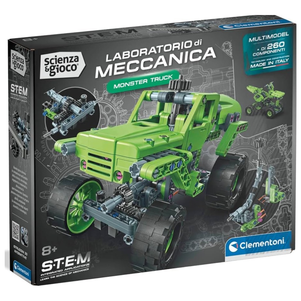 Science & Play: Mechanická dielňa - Monster truck stavebnica - Clementoni kép 1