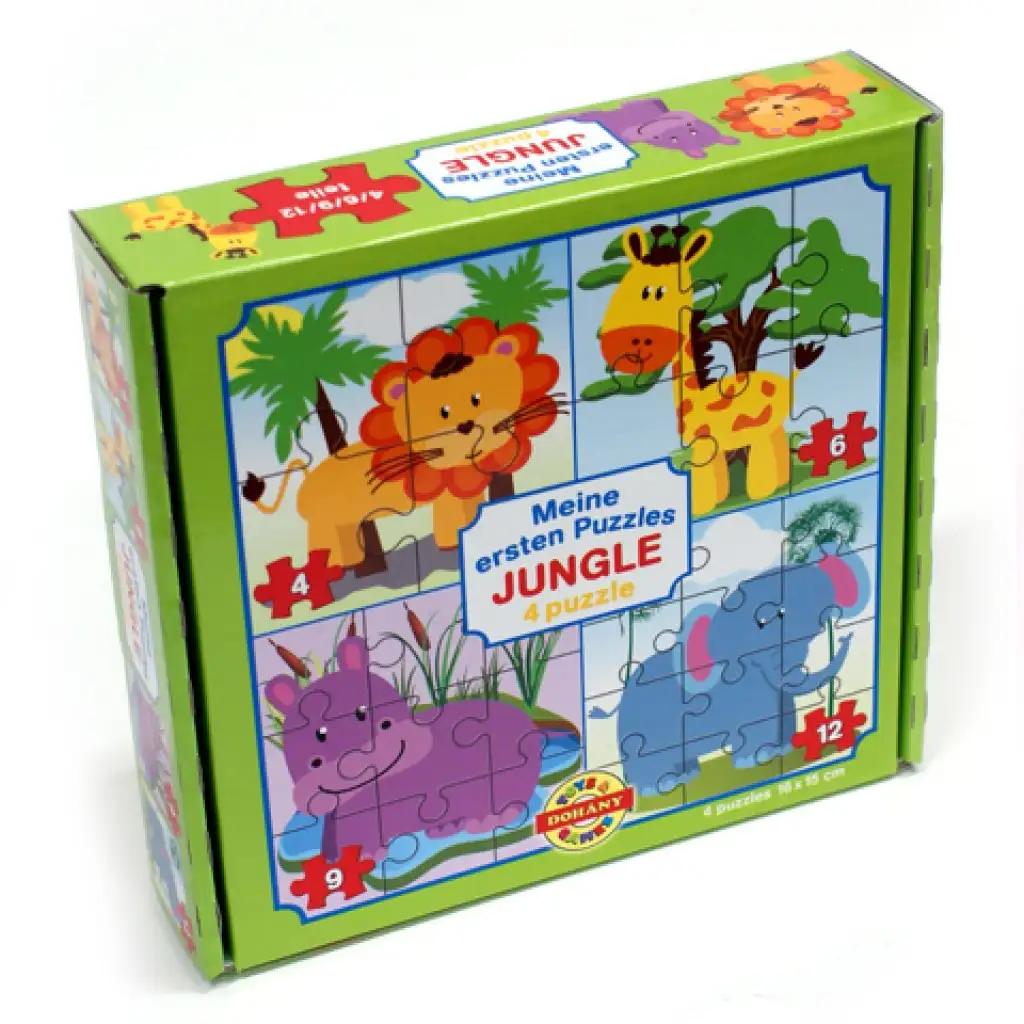 Moje prvé puzzle Džungla 4v1 kép 1