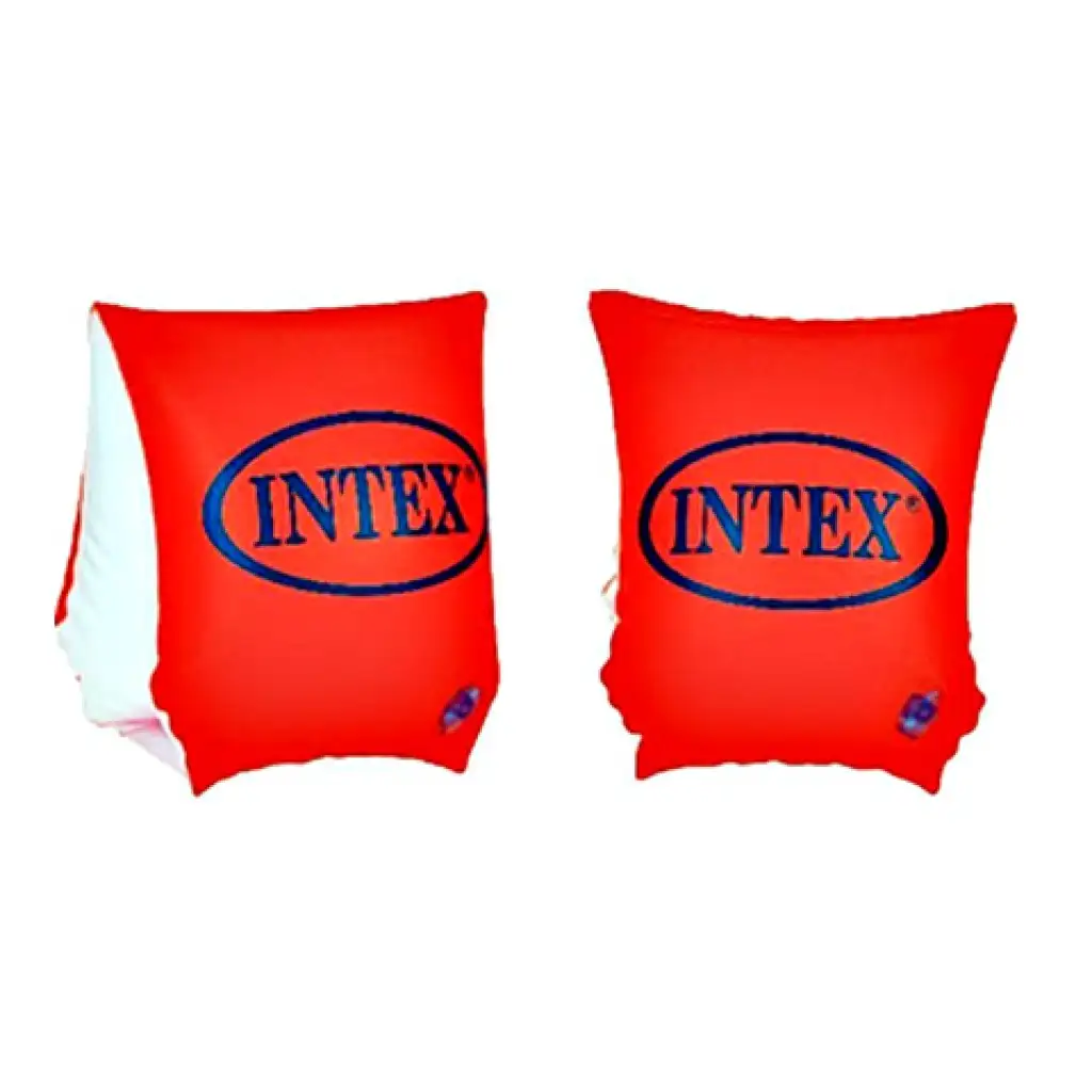 Oranžové nafukovacie rukávniky Deluxe 23x15cm - Intex kép 1