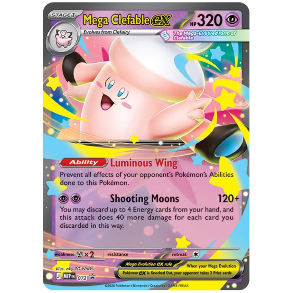 Pokémon TCG: Mega Moonlit Tin zberateľský balíček kariet v dvoch variantoch 1ks kép 4