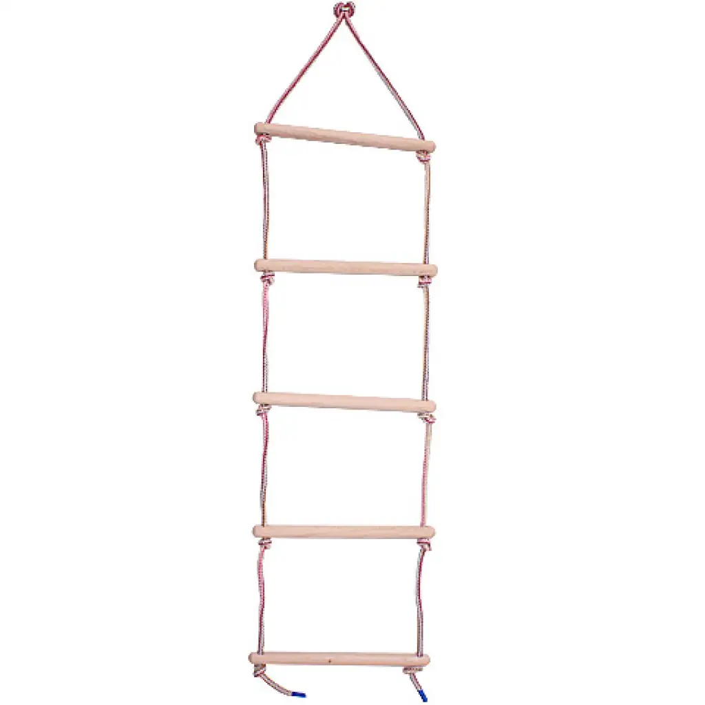 Povrazový rebrík s drevenými priečkami kép 1