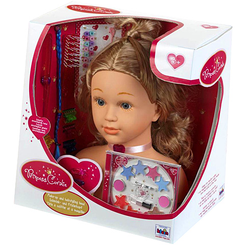 Princezná Coralie Česacia a make-up hlava bábiky 33cm - Klein Toys kép 1