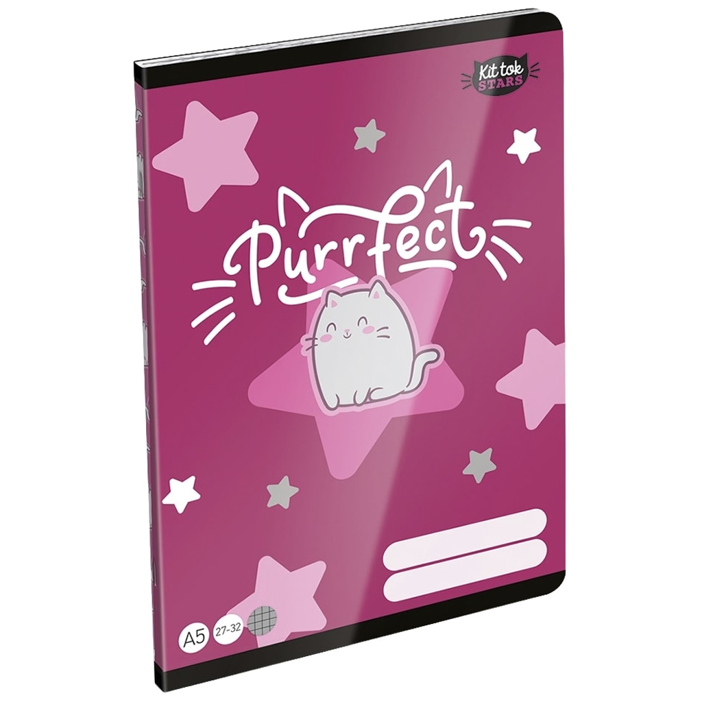 ICO: LizzySuli Kittok Stars Purrfect kockovaný zošit A/5 27-32 kép 1
