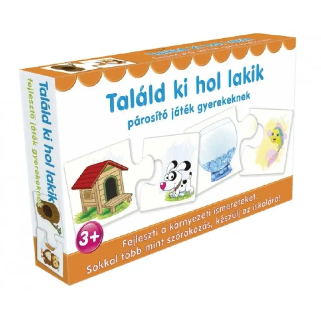 Puzzle pre najmenších - Hádaj kto kde býva kép 1