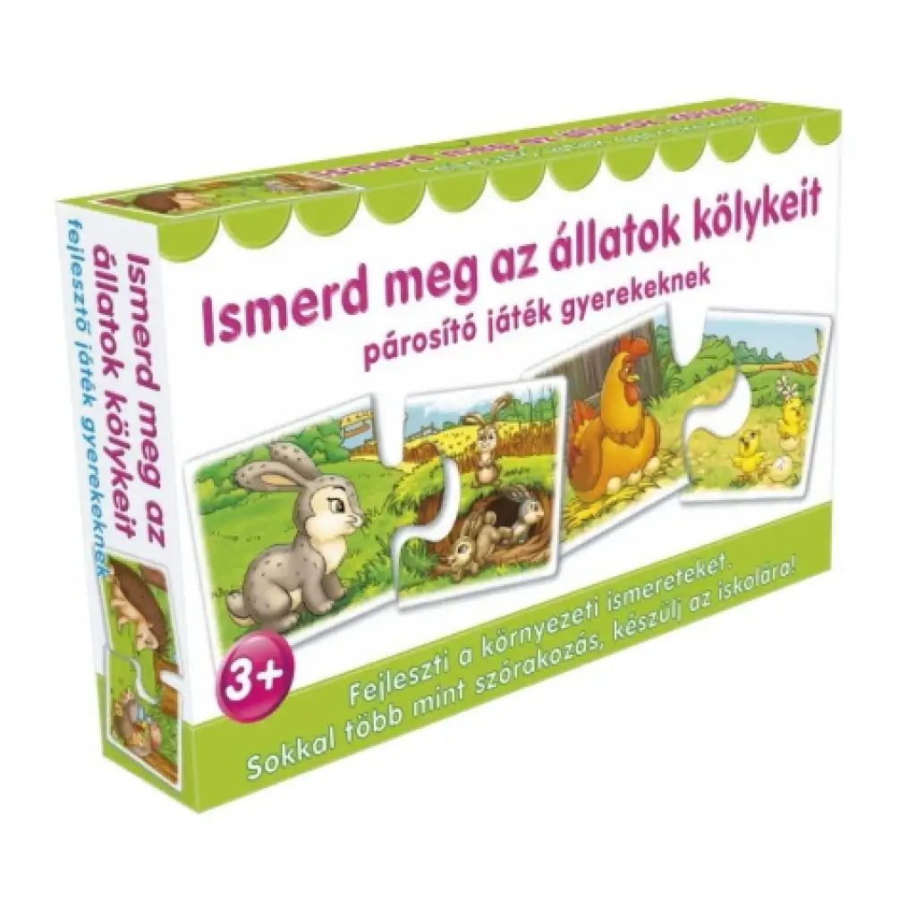 Puzzle pre najmenších - Zoznám sa so zvieracími mláďatami kép 1
