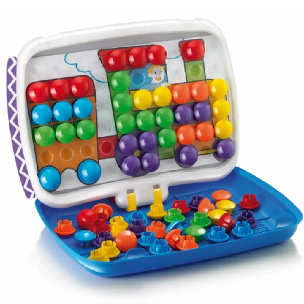 Quercetti Combi Junior Detská mozaika/magnetická tabuľka 2 v 1 kép 3