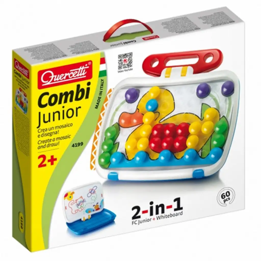 Quercetti Combi Junior Detská mozaika/magnetická tabuľka 2 v 1 kép 1