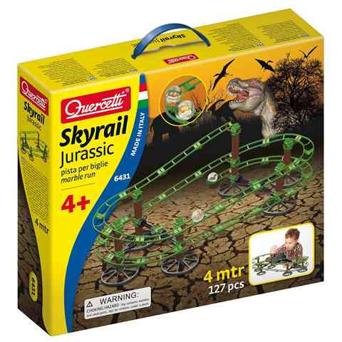 Quercetti Skyrail Jurassic - guličkové dráha 4m kép 1