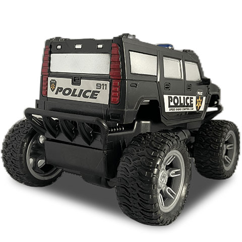 RC Off-Road Police Hummer na diaľkové ovládanie so svetlom 27 MHz 22 cm 1/16 kép 3