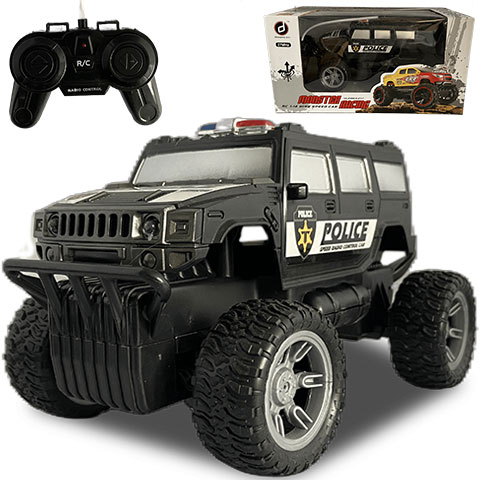 RC Off-Road Police Hummer na diaľkové ovládanie so svetlom 27 MHz 22 cm 1/16 kép 1