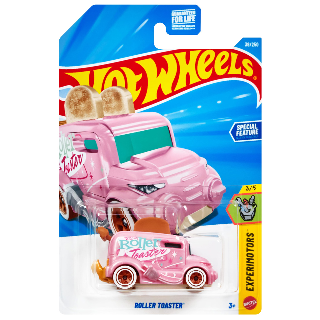 Hot Wheels: Roller Toaster ružové autíčko 1/64 - Mattel kép 1