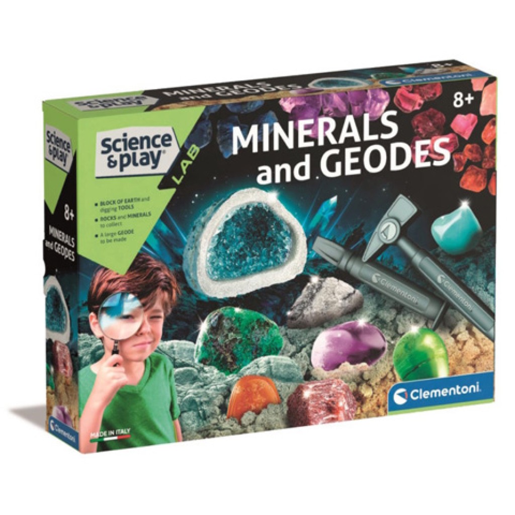 Science&Play:Kryštály a geódy vedecký hrací set - Clementoni kép 1