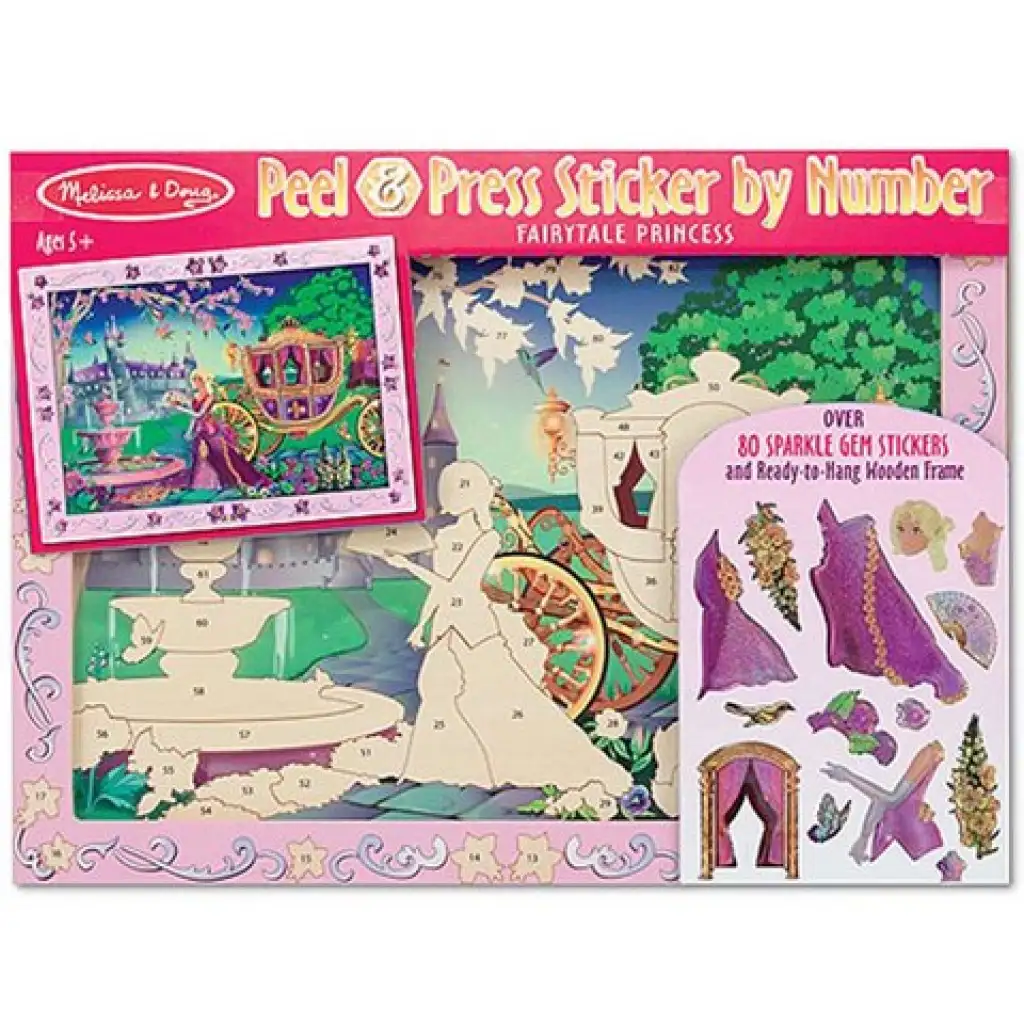 Set bucľatých nálepiek Princezné - Melissa & Doug kép 1