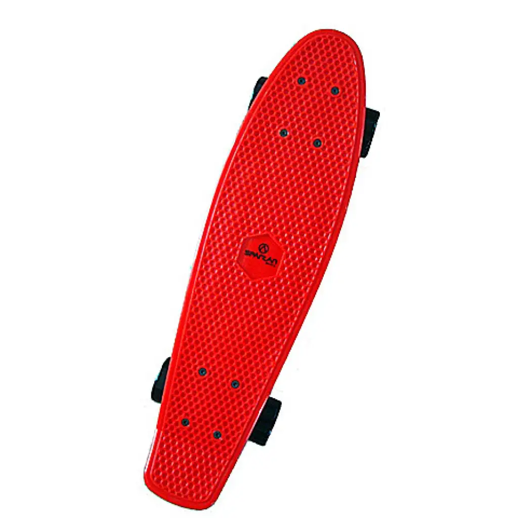 Skateboard plastový červenej farby - Spartan  kép 1