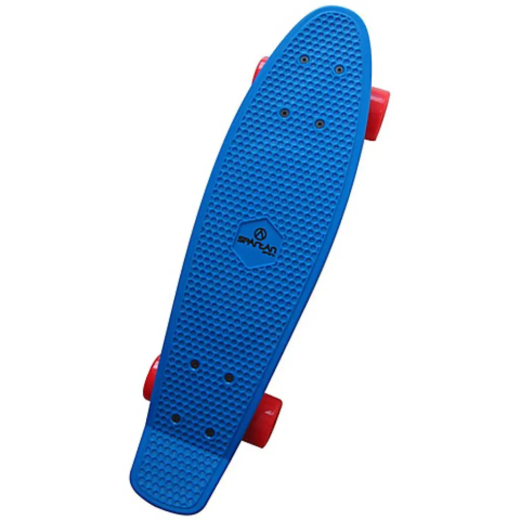 Skateboard plastový modrej farby - Spartan kép 1