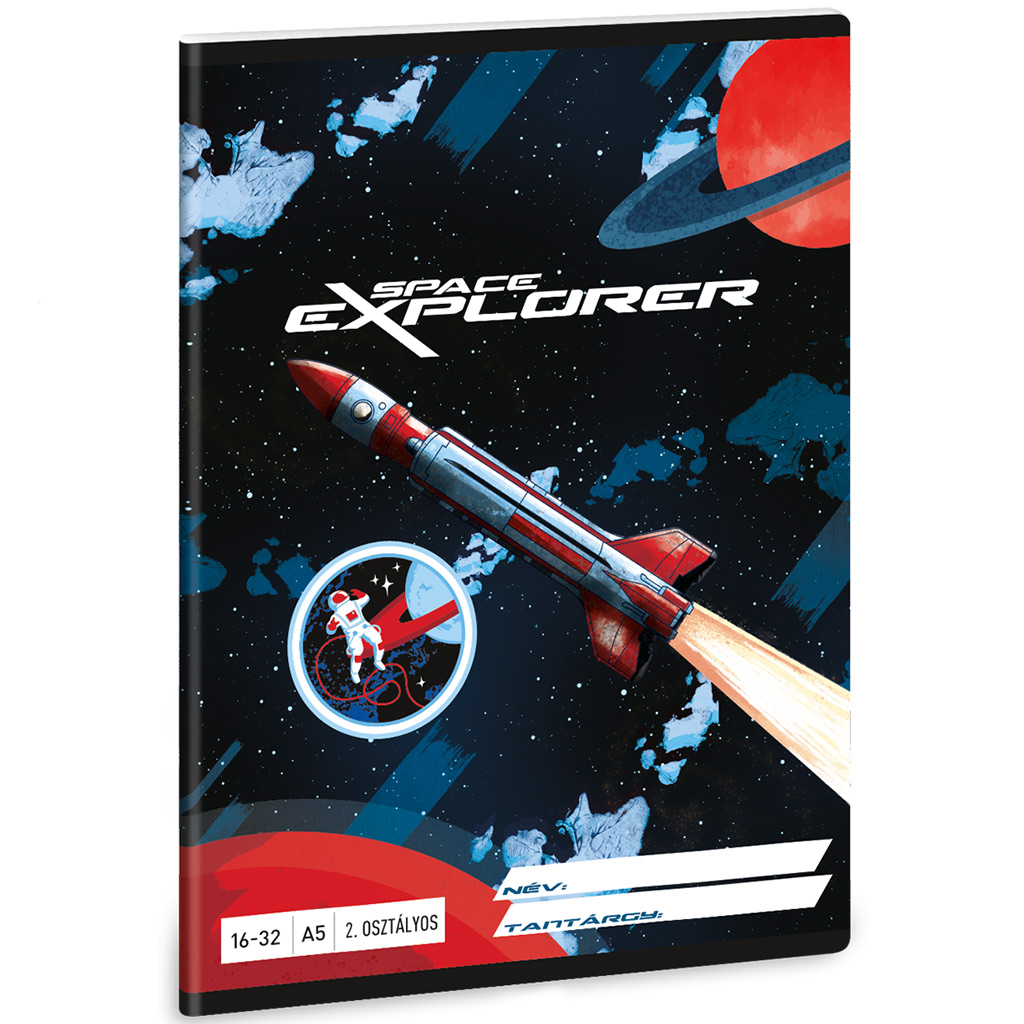 Ars Una: Space explorer 2.ročníkový linkovaný zošit A/5 16-32 kép 1