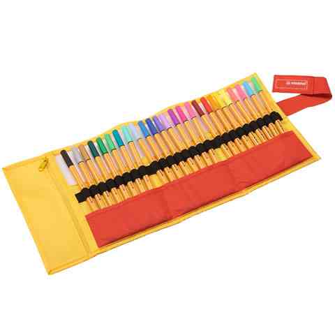 Stabilo - Fineliner Point 88 - Rollerset con 25 Colori assortiti