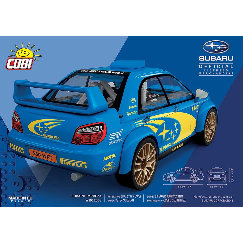 COBI: Subaru Impreza WRC 2003 auto stavebnica (24650) kép 2